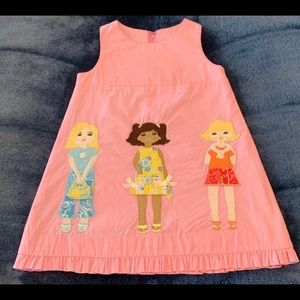 RARE Lilly Pulitzer appliqué dress 2004